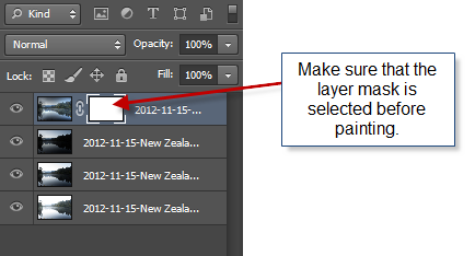 PS - step 5 - select layer mask