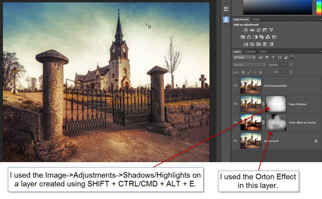 Swedish church Photoshop in changes