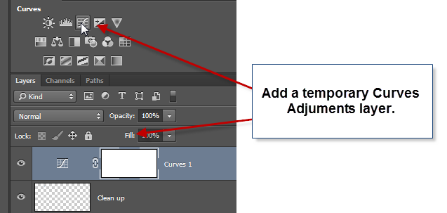 Step 2 Remove spots in photoshop