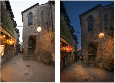 Mont Saint Michel before and after